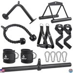 Sertt Ultimate Workout Cable Attachments - Lat Pulldown Bars & Rope Included. Fixed Price $101.86.