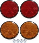 Autohaux 4 Pcs M6X1.0 Red Plastic Universal Round Screw Orange,. Fixed Price $14.34.