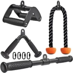 Seleware Heavy Duty Cable Machine Attachments 28IN Tricep Rope 18IN Lat Pulldown. Fixed Price $77.63.