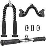 Kipika Tricep Down Rope Attachment Cable Machine Home Gym Pulley System 900. Fixed Price $79.87.