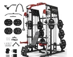 Mikolo Adjustable Steel Smith Machine Power Rack Cable Crossover Home Gym Set. Fixed Price $1500.00.
