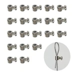 Andefu 20PCS New Upgrade Steel Wire Rope Cable Clamp/double Hole Stainless St.... Fixed Price $17.69.