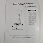 Oem Stamina Best Foldable Stepper Owners Manual Part 45 97137 ST-7126S Hammacher. Fixed Price $8.95.
