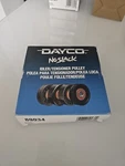 Dayco V-belt Idler/tensioner Pulley; Steel, 95MM D, 16.4 Width, Grooves 89034. Fixed Price $19.99.