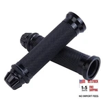 Motorcycle Hand Grips With Bar End Cap, Racing Cnc Aluminum & Soft Rubber Black. Fixed Price $17.07.
