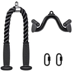 Kipika Tricep Down Rope Attachment Home Gym Cable Machine Pulley System 900. Fixed Price $52.40.