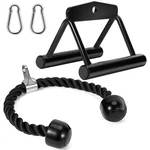 Turakun Cable Machine Attachments Set: 2 Pack Lat One Size, Black. Fixed Price $41.34.