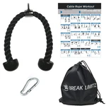 Black Tricep Rope Pull Down & Poster Set 27 Or 36 Inch Heavy Duty Nylon Rop.... Fixed Price $26.49.