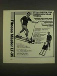1985 Fitness Master LT-35 Exercise Machine Ad Total System. Fixed Price $17.99.