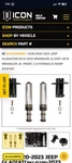 Icon Front Bump Stop Kit For 2007-2018 Jeep Jl, Jk & 2020+ Gladiator Jt. Fixed Price $580.00.