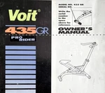Voit 435 Gr Pro Rider Exercise Stationary Bike Owners Manual Vintage Lgmag. Fixed Price $12.99.