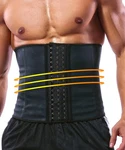Gainkee Latex Men Waist Trainer Corsets With Steel Bone Sweat Sauna Suit For .... Fixed Price $40.73.