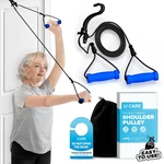 Jj Care Over The Door Shoulder Pulley Rope Length- 90 Inches, Black & Blue. Fixed Price $14.62.