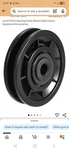 Uxcell Bearing Pulley Wheel 70MM Black Plastic For Cable Fitness Equipment. Fixed Price $9.99.
