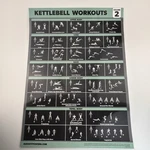 Kettlebell Vol 2 Workout Exercise Poster Illustrated Palace Learning Quickfit. Fixed Price $14.95.