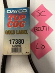 Dayco Auto Top Cog Gold Label Belt 17380. Fixed Price $16.20.
