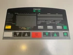 Precor C964 Treadmill Face Plate Overlay, P/n 33594-108. Fixed Price $50.00.