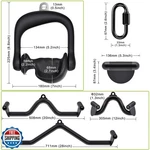Seleware Lat Pull Down Bars Cable Machine Attachment Heavy Duty Steel Tubing .... Fixed Price $113.99.