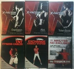 6 Workout Dvd Lot Over The Door Band X-factor Total Body Abs Explosion Weider. Fixed Price $14.99.