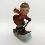 Vintage Skiers By Erich Stauffer U8588 Girl Mid Century Made Japan Read. Fixed Price $15.99.