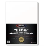 Pack Of 100 Bcw Life Magazine Acid Free Backing Boards White Backers. Fixed Price $41.99.