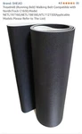 Shejio Treadmill Walking Belt Compatible With Nordic Track C-1650 New Box. Fixed Price $29.95.