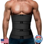 Hidyliu Men's Workout Waist Trainer Neoprene Corset Sauna Sweat Trimmer Cincher. Fixed Price $53.36.