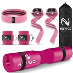 Nuviqo 9 Pcs Gym Accessories Set With Barbell Pad Safety Straps Ankle Wei. Fixed Price $44.31.