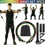 11 Pcs Resistance Band Loop Set Exercise Workout Crossfit Fitness Yoga Pilates. Fixed Price $9.75.