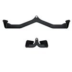 Fitness Rowing Pulley Cable Machine Attachment Handle Grips Lat Down Bar. Fixed Price $65.09.