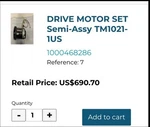 Horizon 7.0 At Treadmill Drive Motor #1000468286. Fixed Price $250.00.