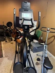 F25 Magnetic Electric Elliptical W/ Console, Fan, Tablet, Hr, Speakers. Fixed Price $450.00.