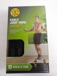 Golds Gym Cable Jump Rope - Adjustable 116 In Length Build & Tone New. Fixed Price $19.99.