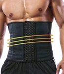 Gainkee Latex Men Waist Trainer Corsets With Steel Bone Sweat 4X-LARGE, Black. Fixed Price $22.49.