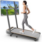 Foldable Treadmill With 10% Incline, Upgrade 3.5HP Low Noise Walking Pad. Fixed Price $141.67.
