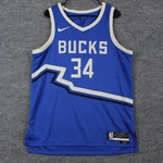 Milwaukee Bucks Jersey Mens Large Blue Nba Basketball Antetokounmpo Icon 34 Nike. Fixed Price $27.98.