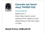 Horizon 7.0 Treadmill Console Set Semi-assy TM1021-1US 1000468251 Reference:. Fixed Price $500.00.