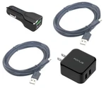 Micro Usb Cable Fast Home Car Charger 6FT Long Travel Power Adapter For Tablets. Fixed Price $35.14.
