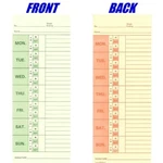 250 Bi-weekly Time Cards For Acroprint, Amano, Icon, Lathem, Simplex. Fixed Price $44.77.
