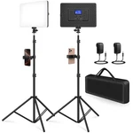 2 Pack Led Video Light Kit, 4000MAH Rechargeable Lithium Battery, Panel.... Fixed Price $209.48.