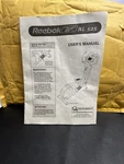 Reebok Elliptical Machine Rl 525 - User Owners Manual Only. Fixed Price $16.17.