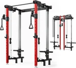 Mikolo Folding Squat Rack, Wall Mounted Power With Cable Crossover Machine. Fixed Price $505.99.