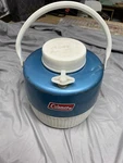 Coleman Blue Gallon Jug Vintage 1970S Carafe Bottle Sports Wichita Kansas. Fixed Price $16.00.
