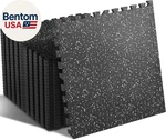 0.4'' Thick 24 Pcs 96 Sq Ft Rubber Top Exercise Equipment Mats, High Density Eva. Fixed Price $317.71.