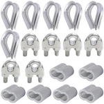 18PCS M6 Wire Rope Accessory Set, 304 Stainless Steel Cable Clip Cl.... Fixed Price $16.97.