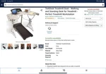 Awesome Trek Desk & Lifespan Walking Treadmill + Attachments Set. Fixed Price $79.00.