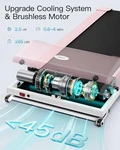 Umay Lightweight Treadmill Remote App Controlled Pink X512W. Fixed Price $187.16.