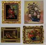 19-20 C, Old Paintings, Flowers, Still Life. Fixed Price $185.00.