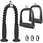 Kipika Tricep Pull Down Attachment Cable Machine Home Gym Fitness Rope Handles. Fixed Price $47.73.