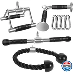 Dynasquare Tricep Press Down Cable Machine Attachment Body Building Lat. Fixed Price $83.66.